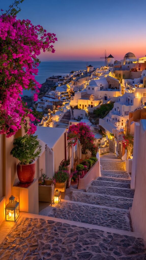 couché du soleil Oia